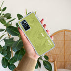 Customized luxury Mint Green leaves Anti Yellow Case For Vivo Y75 4G