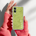Customized luxury Mint Green leaves Anti Yellow Case For Vivo T4 Lite 5G