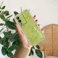 Customized luxury Mint Green leaves Anti Yellow Case For Vivo Y200 5G