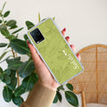 Customized luxury Mint Green leaves Anti Yellow Case For Vivo Y33s / Vivo Y33T