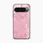 Customized luxury Peach leaves Glass Case Cover For Google Pixel 10 Pro XL
