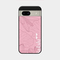 Customized luxury Peach leaves Glass Case Cover For Google Pixel 8A 5G