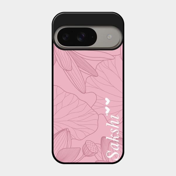 Customized luxury Peach leaves Glass Case Cover For Google Pixel 9 5G