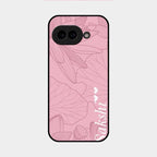 Customized luxury Peach leaves Glass Case Cover For Google Pixel 9A 5G