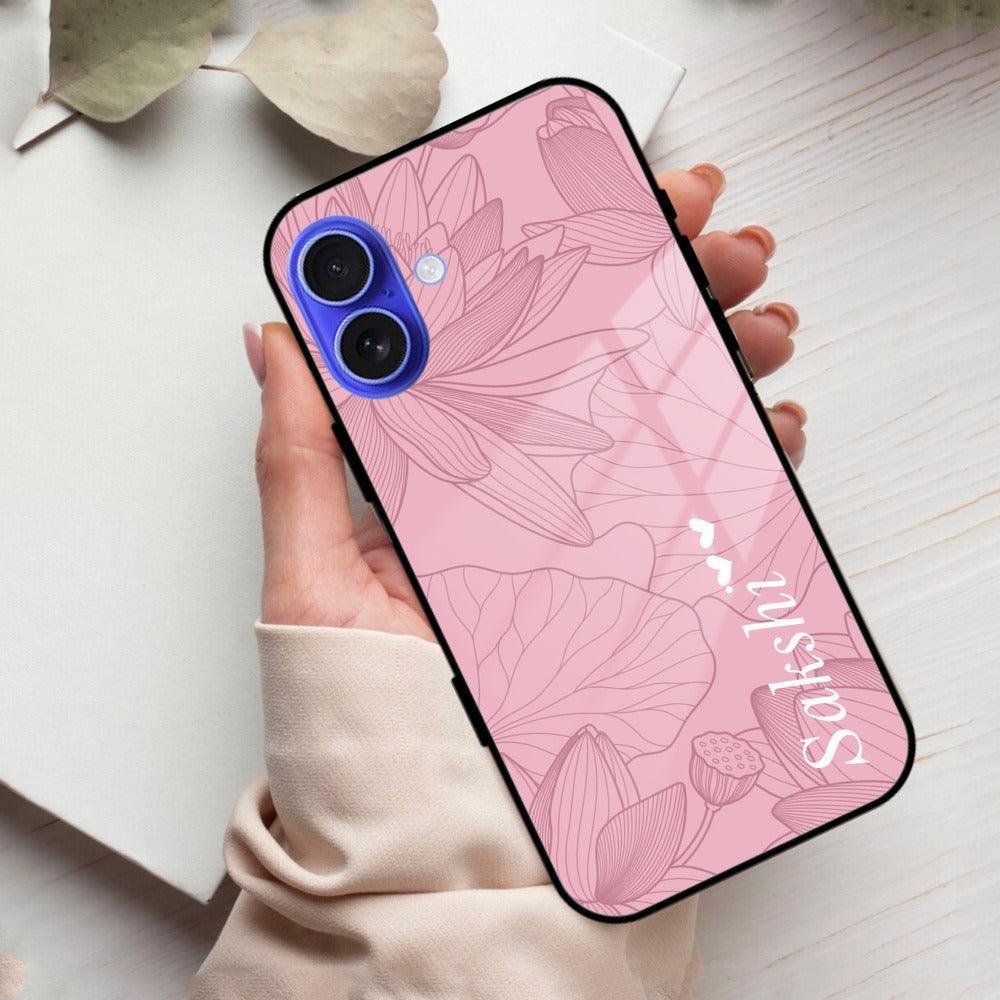 Customized luxury Peach leaves Glass Case Cover For iPhone - ShopOnCliQ