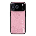Customized luxury Peach leaves Glass Case Cover For iPhone 17 Pro Max