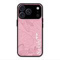 Customized luxury Peach leaves Glass Case Cover For iPhone 17 Pro