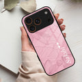 Customized luxury leaves Glass Case Cover
