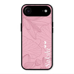 Customized luxury Peach leaves Glass Case Cover For iPhone Air
