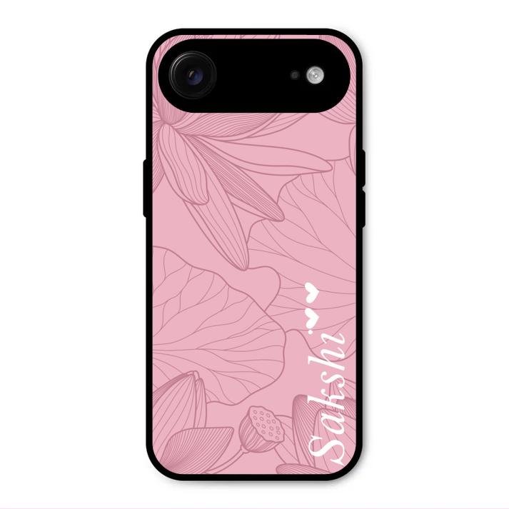 Customized luxury Peach leaves Glass Case Cover For iPhone Air