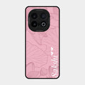 Customized luxury Peach leaves Glass Case Cover For Iqoo 13 5G