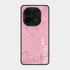 Customized luxury Peach leaves Glass Case Cover For Iqoo 13 5G