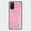 Customized luxury Peach leaves Glass Case Cover For Iqoo 3 5G