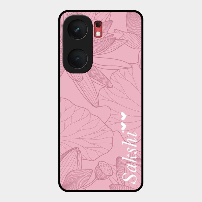Customized luxury Peach leaves Glass Case Cover For Iqoo Neo 9 Pro 5G