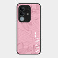Customized luxury Peach leaves Glass Case Cover For iQOO Z10x 5G
