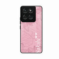 Customized luxury Peach leaves Glass Case Cover For Motorola Edge 60 Fusion 5G