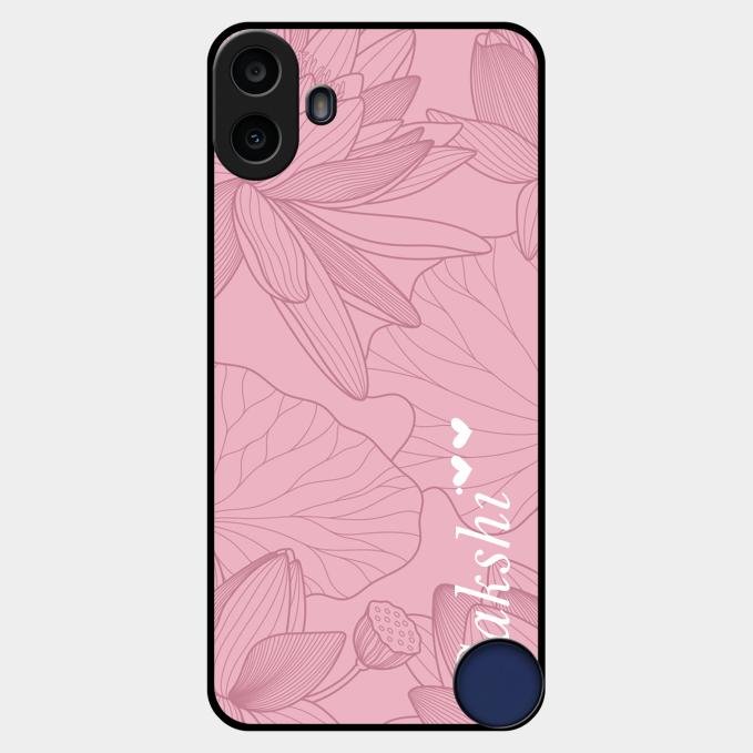 Customized luxury Peach leaves Glass Case Cover For Nothing Cmf Phone 1