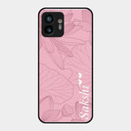 Customized luxury Peach leaves Glass Case Cover For Nothing Phone 2