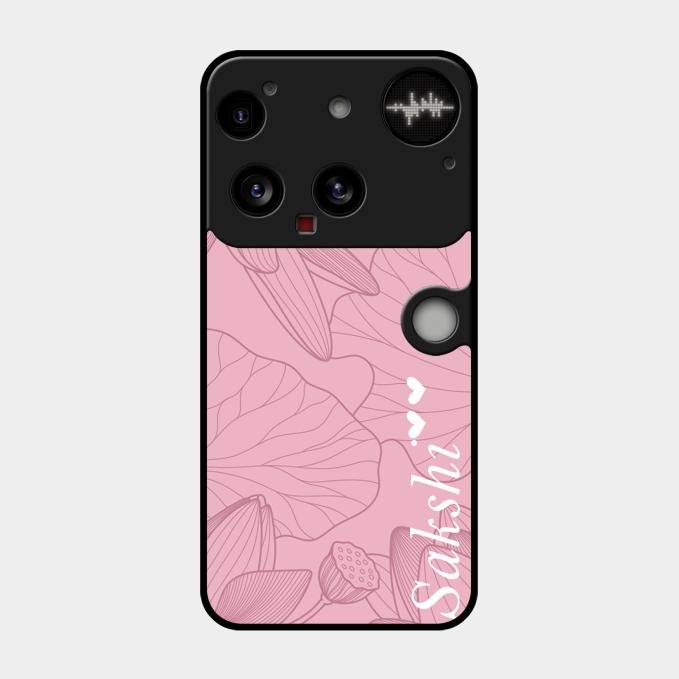 Customized luxury Peach leaves Glass Case Cover For Nothing Phone 3 5G