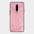 Customized luxury Peach leaves Glass Case Cover For Oneplus 7 Pro