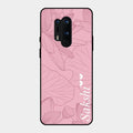 Customized luxury Peach leaves Glass Case Cover For Oneplus 8 Pro