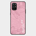 Customized luxury Peach leaves Glass Case Cover For Oneplus 8T