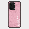 Customized luxury Peach leaves Glass Case Cover For Oneplus Nord 3 5G