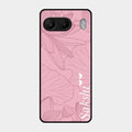 Customized luxury Peach leaves Glass Case Cover For Oneplus Nord 4 5G