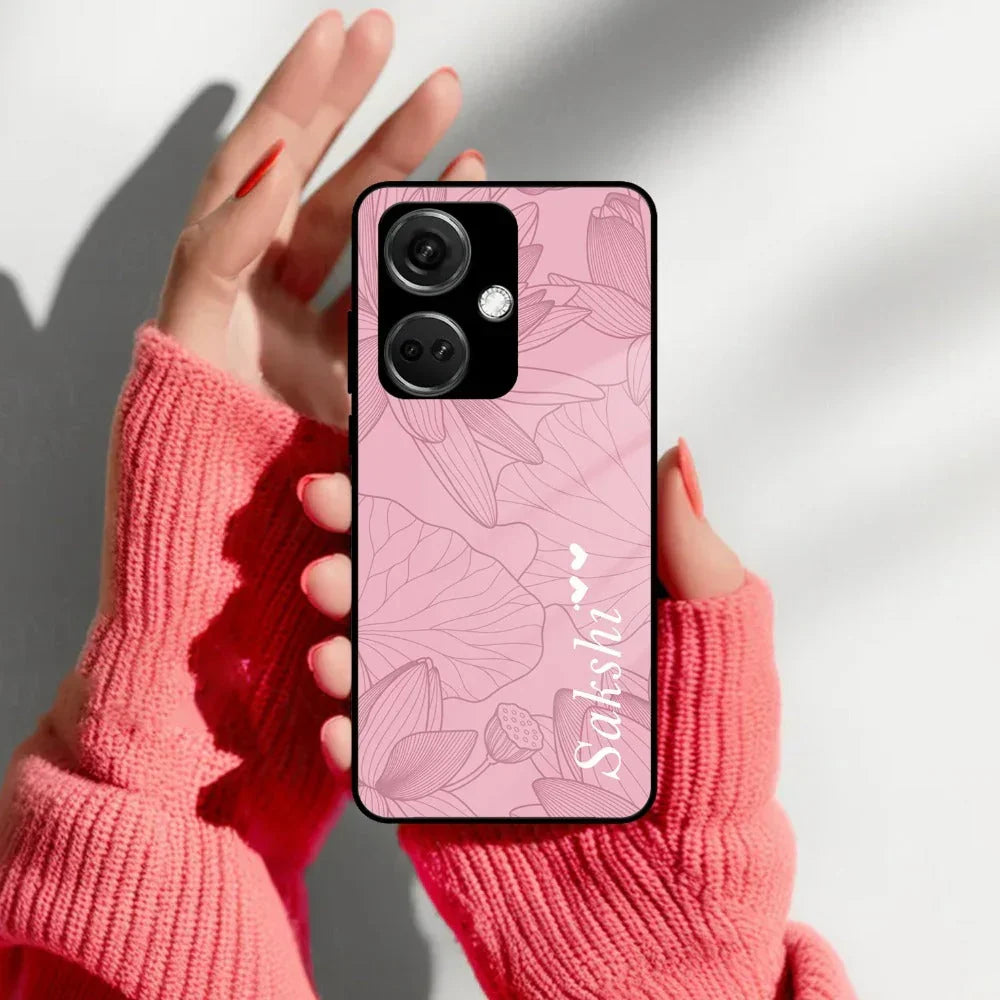 Customized luxury Peach leaves Glass Case Cover For Oneplus - ShopOnCliQ
