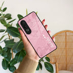Customized luxury Peach leaves Glass Case Cover For Oneplus - ShopOnCliQ