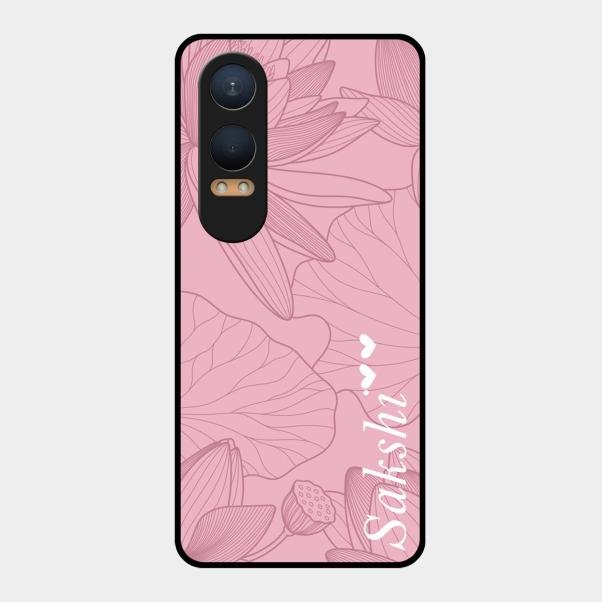 Customized luxury Peach leaves Glass Case Cover For Oneplus Nord Ce 4 Lite 5G