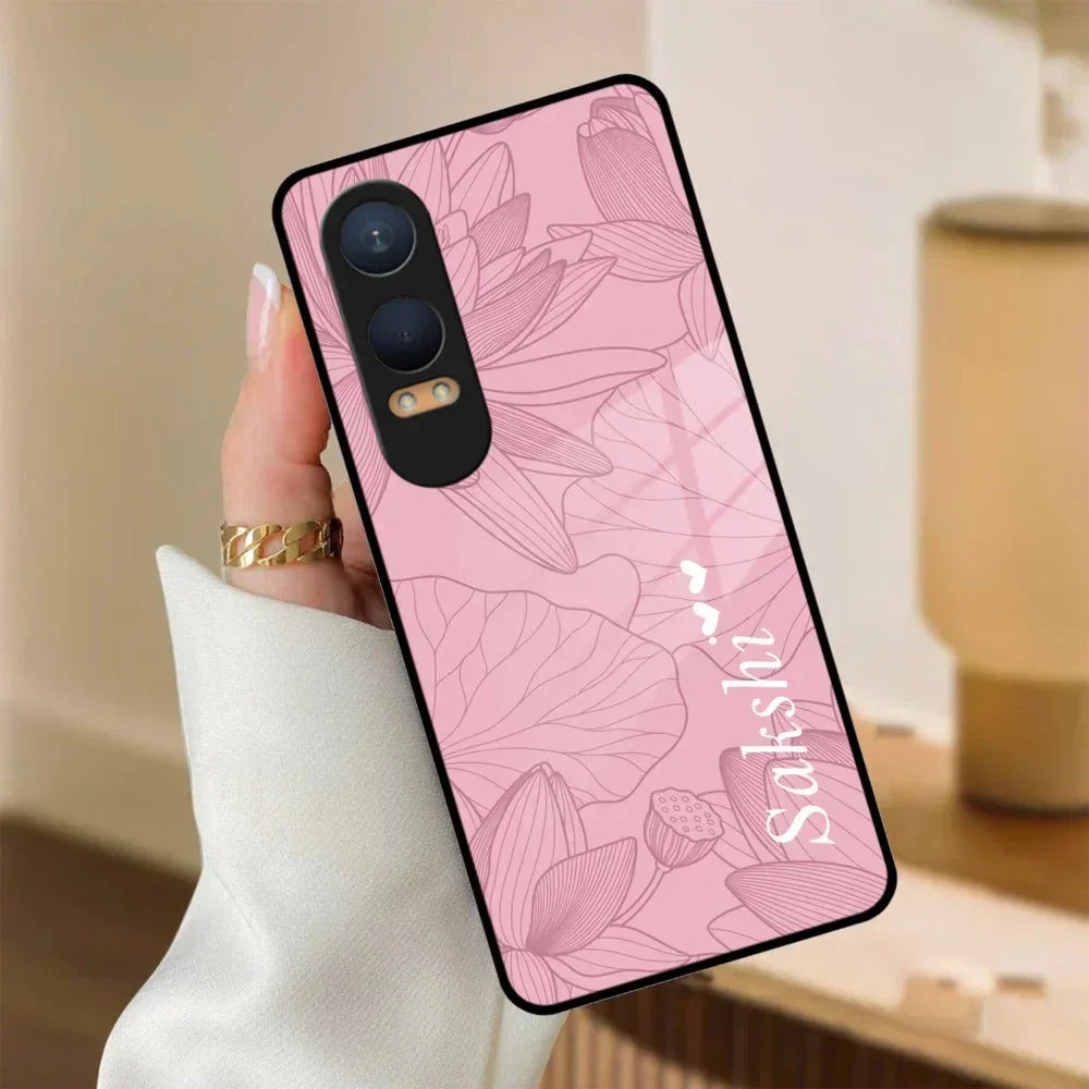 Customized luxury Peach leaves Glass Case Cover For Oneplus - ShopOnCliQ