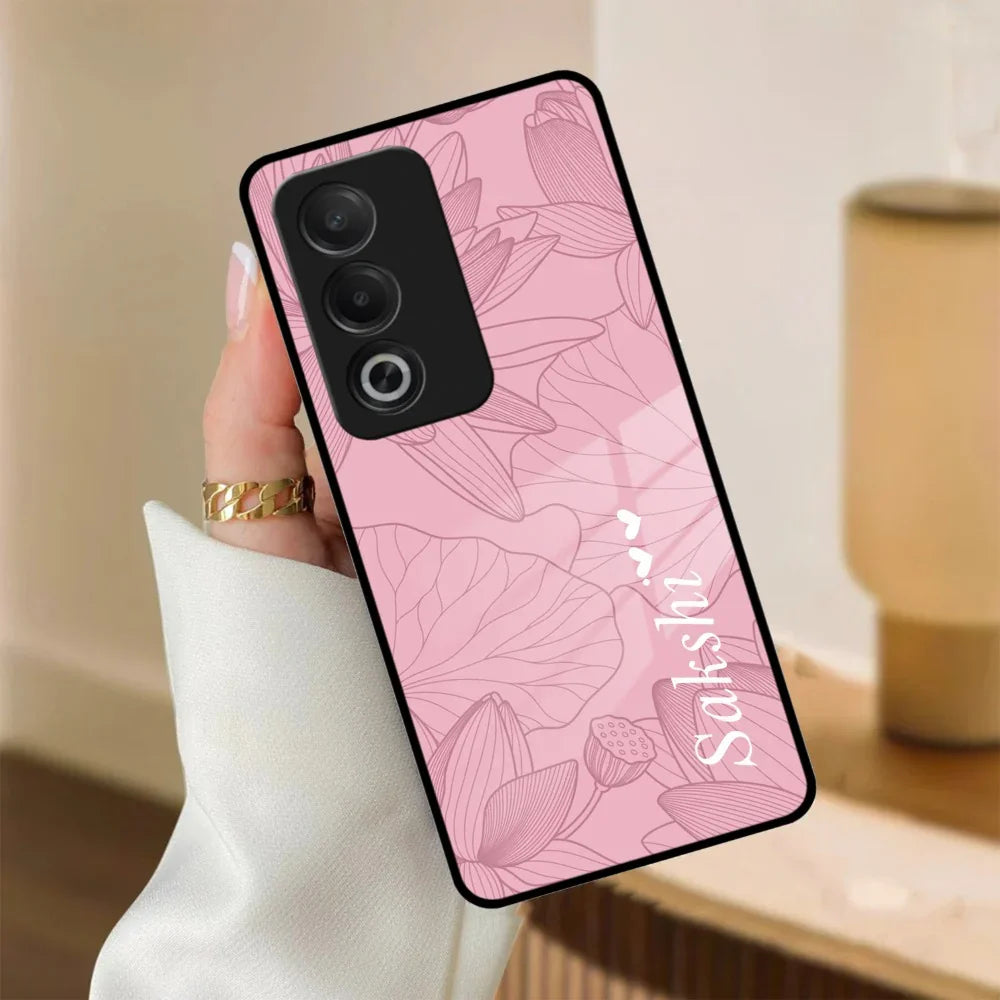 Customized luxury Peach leaves Glass Case Cover For Oppo - ShopOnCliQ