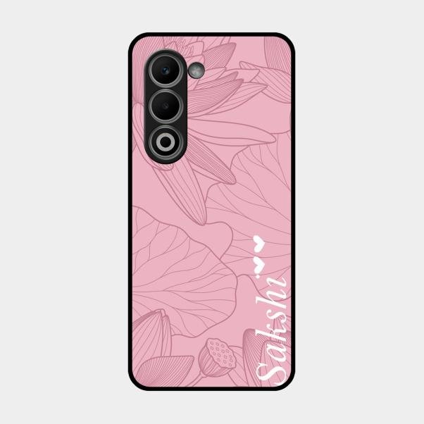 Customized luxury Peach leaves Glass Case Cover For Oppo A5 5G