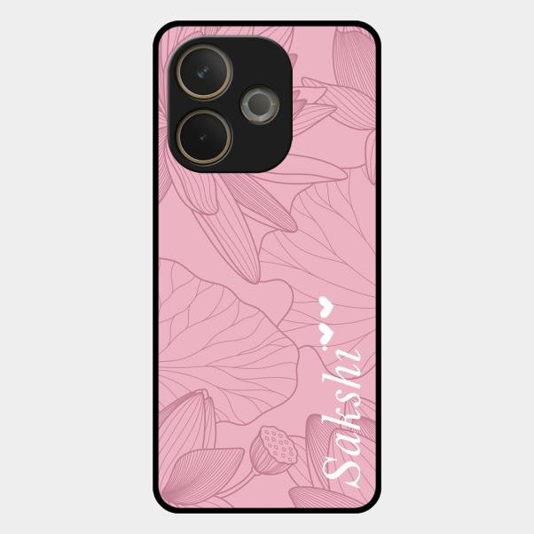 Customized luxury Peach leaves Glass Case Cover For Oppo A5 Pro 5G