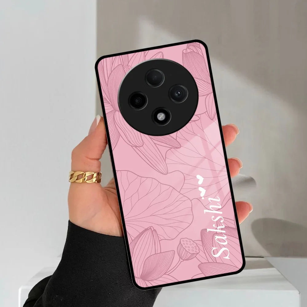 Customized luxury Peach leaves Glass Case Cover For Oppo - ShopOnCliQ