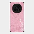 Customized luxury Peach leaves Glass Case Cover For Oppo F29 Pro 5G