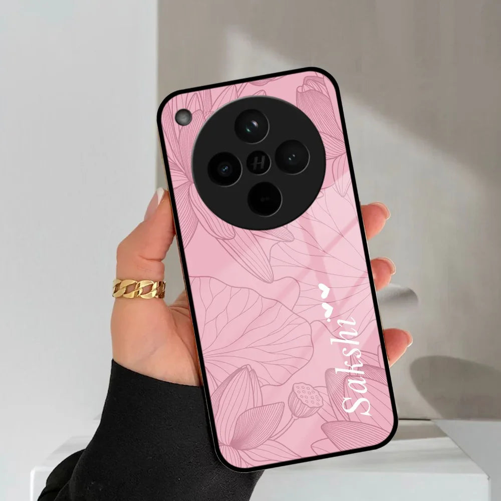 Customized luxury Peach leaves Glass Case Cover For Oppo - ShopOnCliQ