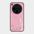 Customized luxury Peach leaves Glass Case Cover For Oppo Find X8 5G