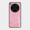 Customized luxury Peach leaves Glass Case Cover For Oppo Find X8 Pro 5G