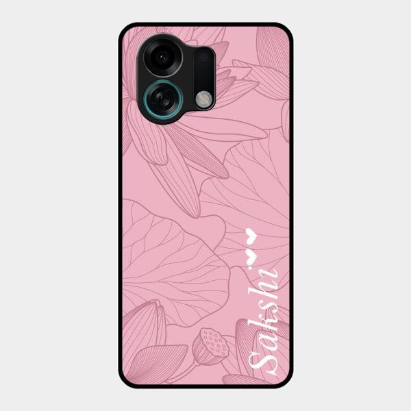 Customized luxury Peach leaves Glass Case Cover For Oppo K13 Turbo 5G