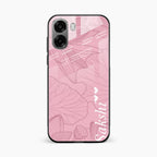 Customized luxury Peach leaves Glass Case Cover For Oppo K14x 5G