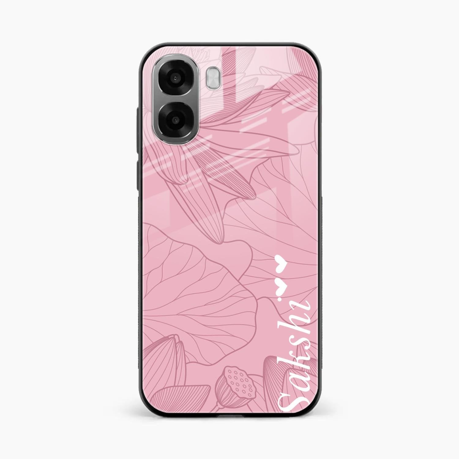 Customized luxury Peach leaves Glass Case Cover For Oppo K14x 5G