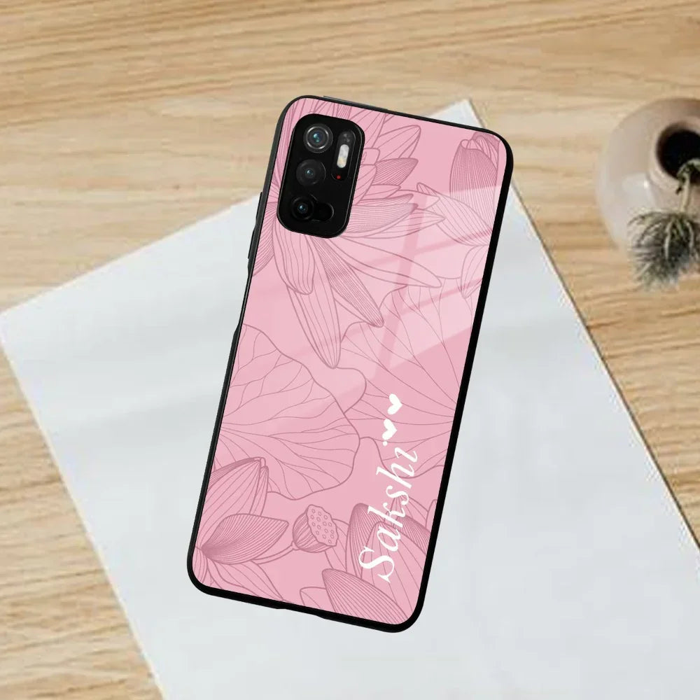 Customized luxury Peach leaves Glass Case Cover For Poco - ShopOnCliQ