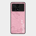 Customized luxury Peach leaves Glass Case Cover For Poco X6 Pro 5G
