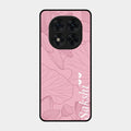 Customized luxury Peach leaves Glass Case Cover For Poco X7 5G