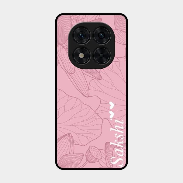 Customized luxury Peach leaves Glass Case Cover For Poco X7 5G
