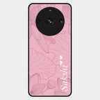 Customized luxury Peach leaves Glass Case Cover For Realme 11 Pro Plus 5G
