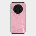 Customized luxury Peach leaves Glass Case Cover For Realme 12 Plus 5G