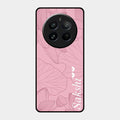 Customized luxury Peach leaves Glass Case Cover For Realme 12 Pro 5G